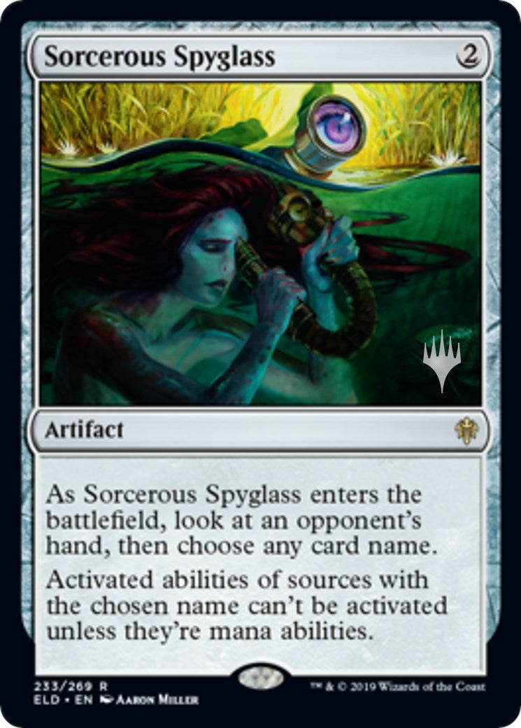 Sorcerous Spyglass (233) (Promo Pack: Throne of Eldraine)