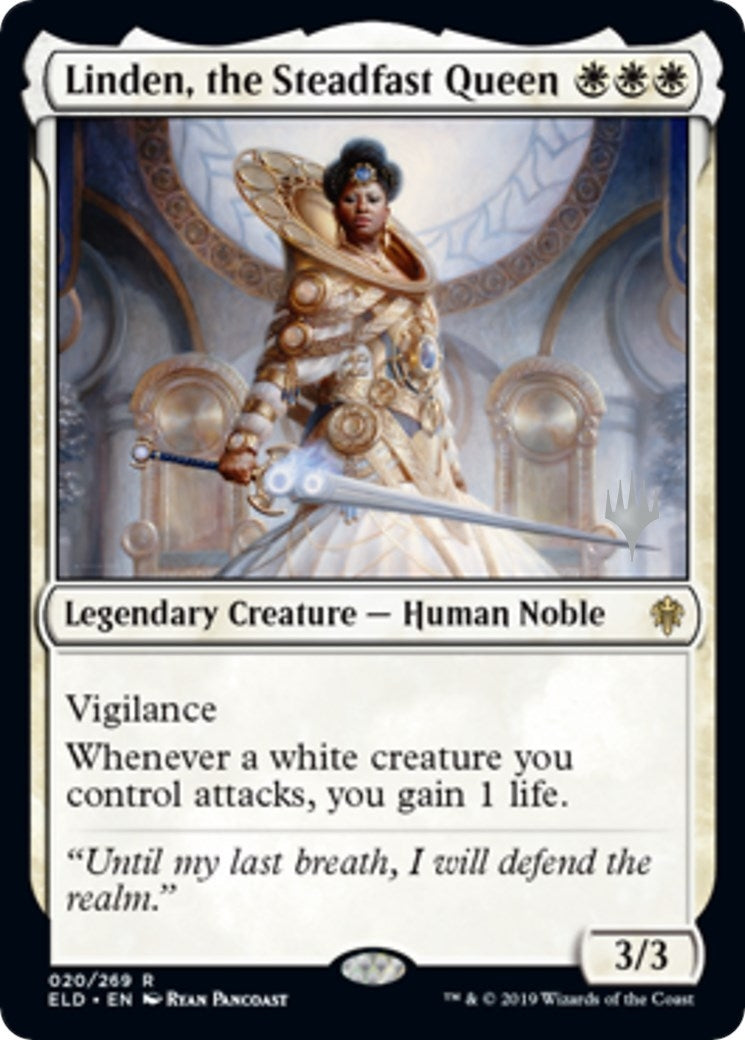 Linden, the Steadfast Queen (20) (Promo Pack: Throne of Eldraine)