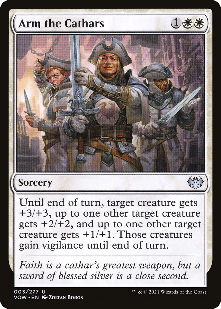 Arm the Cathars (3) (Innistrad: Crimson Vow)