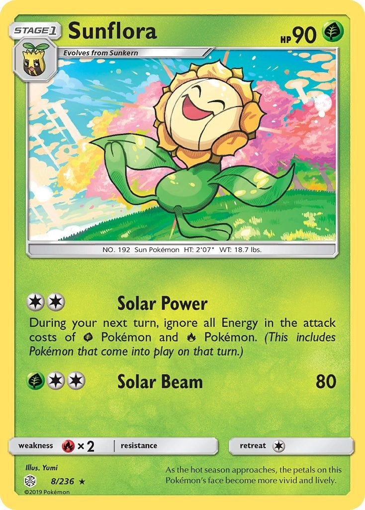 Image for Sunflora (8/236) (SM - Cosmic Eclipse) - Pokemon