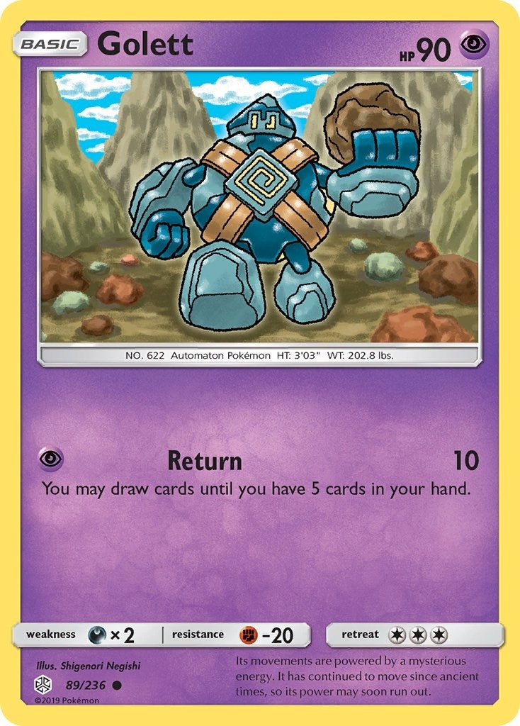 Image for Golett (89/236) (SM - Cosmic Eclipse) - Pokemon
