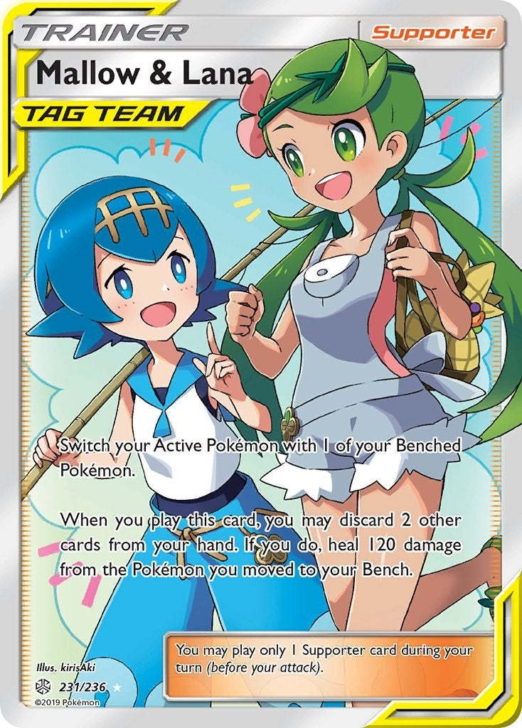 Image for Mallow & Lana (Full Art) (231/236) (SM - Cosmic Eclipse) - Pokemon
