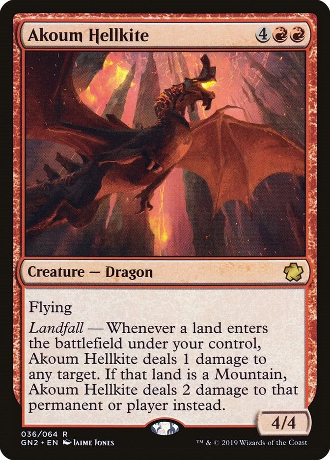Akoum Hellkite (36) (Magic Game Night 2019)