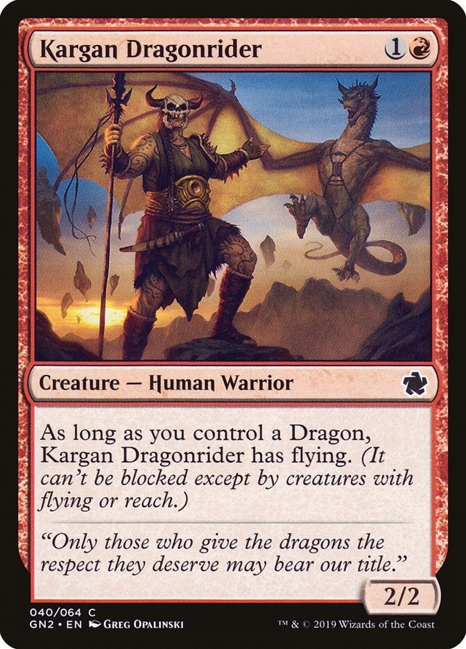 Kargan Dragonrider (40) (Magic Game Night 2019)