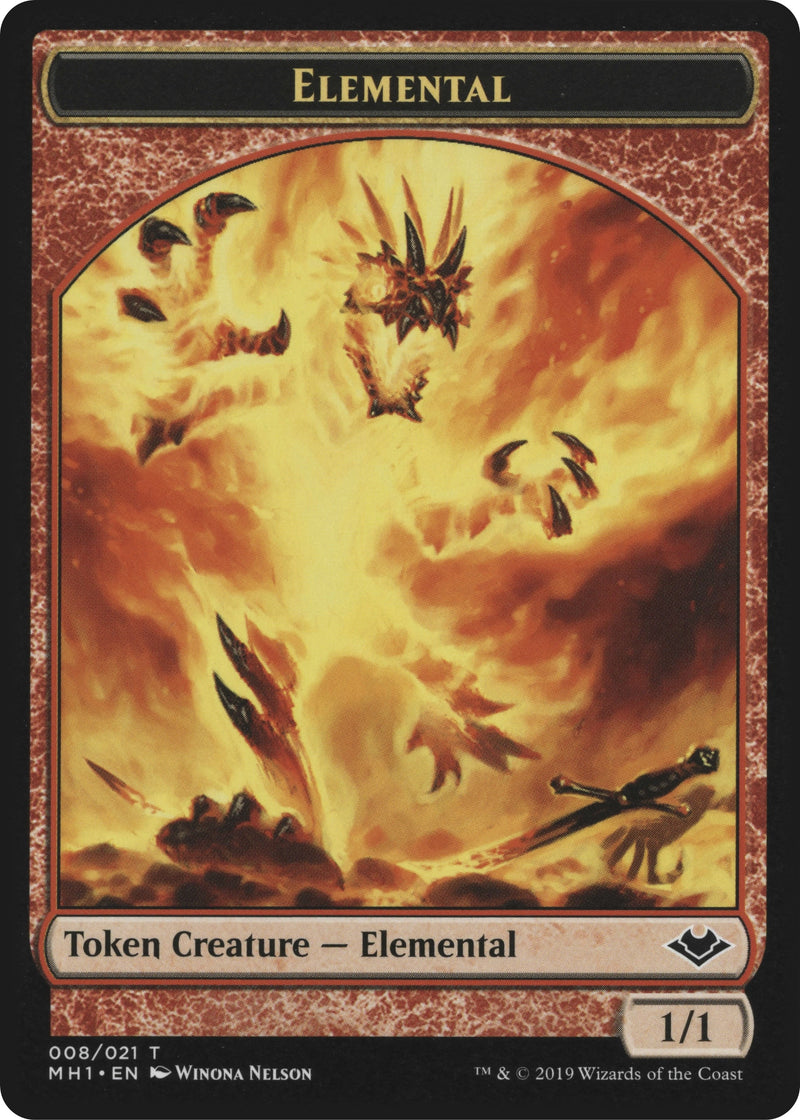 Elemental (008) // Emblem - Wrenn and Six Double-Sided Token (8 // 21) (Modern Horizons)