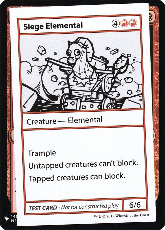 Siege Elemental (Mystery Booster: Convention Edition Exclusives)
