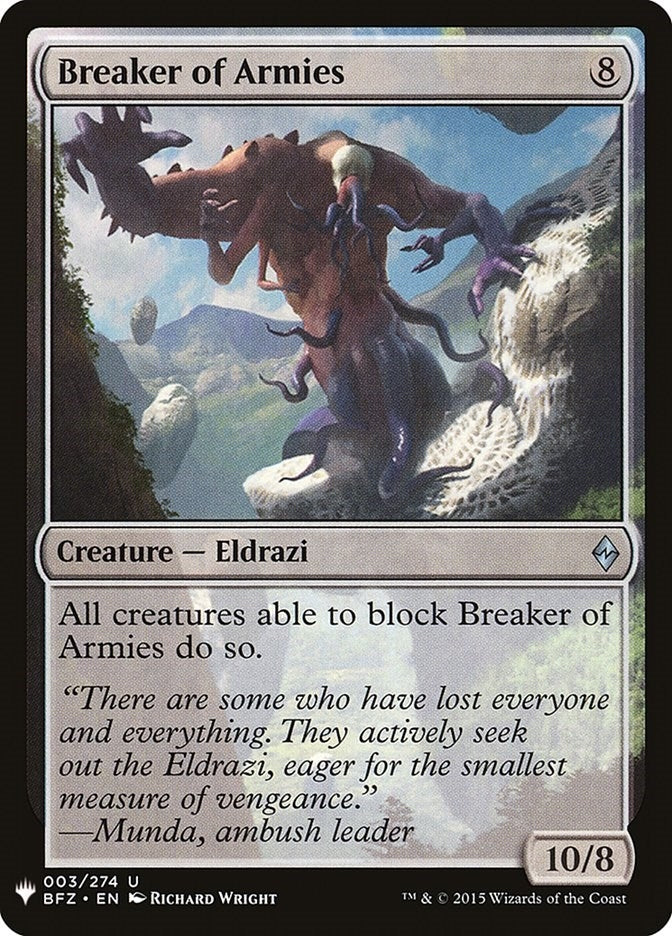 Breaker of Armies (3) (The List Reprints)