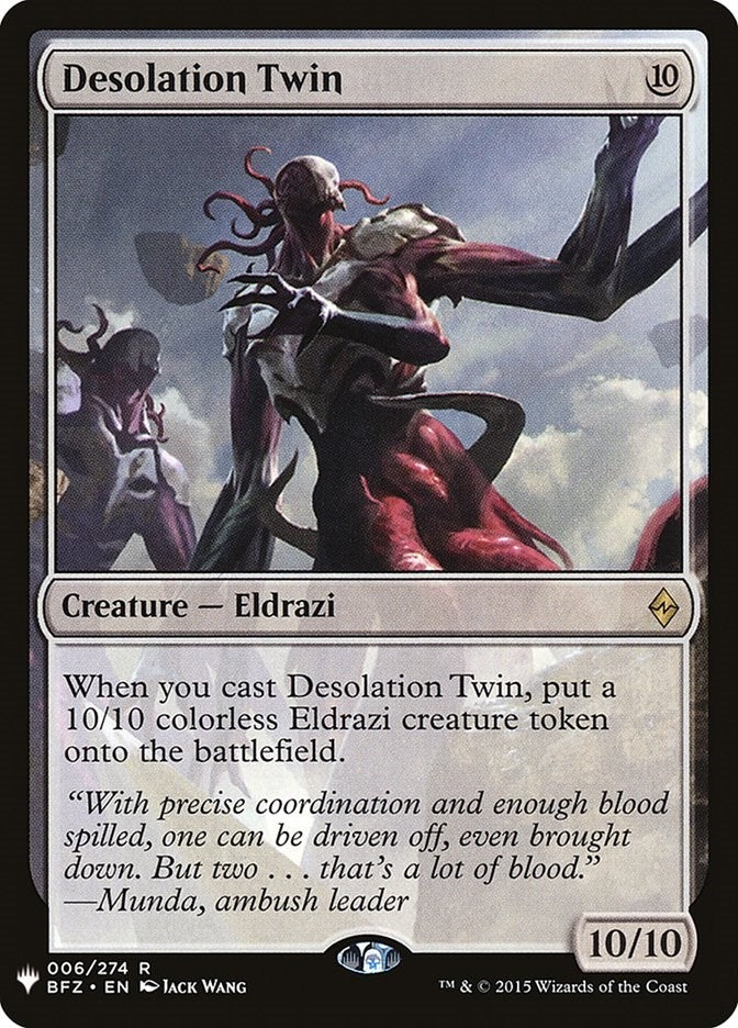 Desolation Twin (006/274) (The List Reprints)