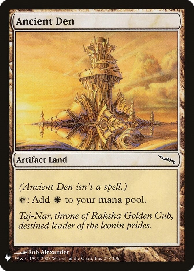 Ancient Den (278/306) (The List Reprints)