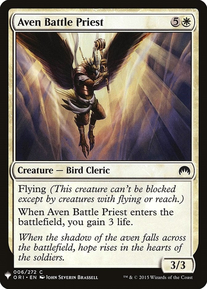 Aven Battle Priest (6) (The List Reprints)