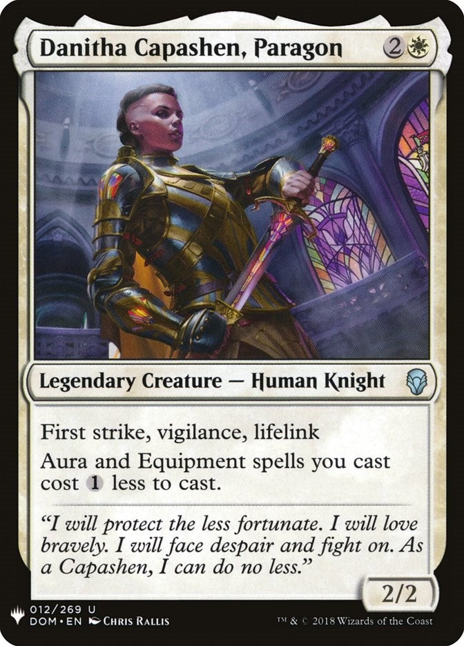 Danitha Capashen, Paragon (12) (The List Reprints)