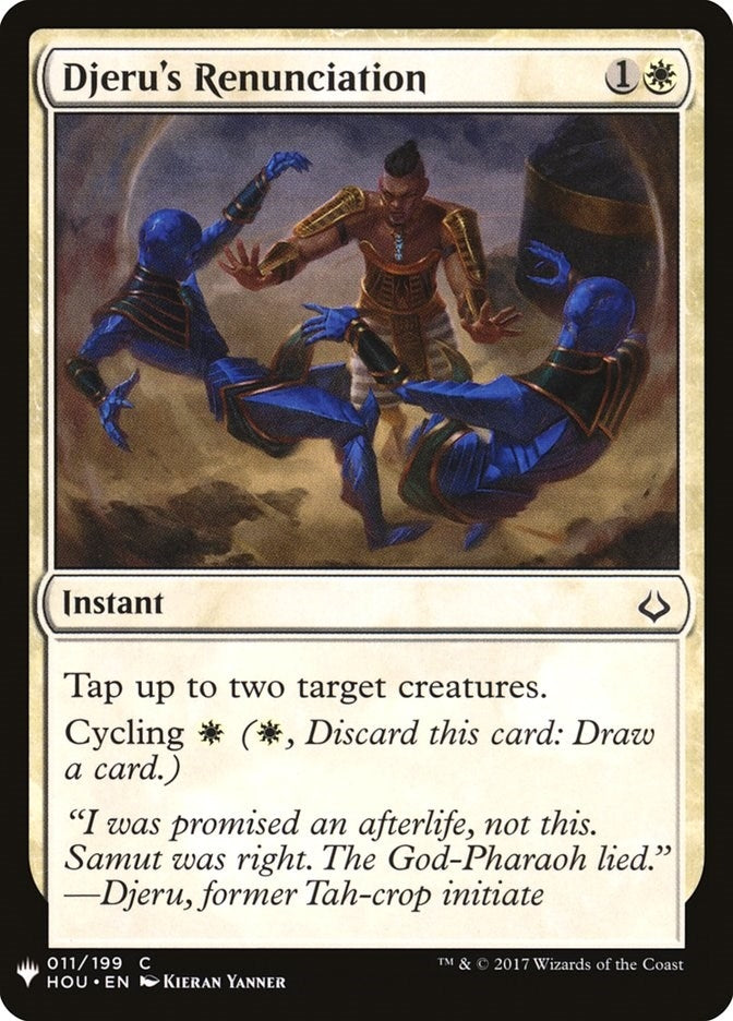 Djeru's Renunciation (11) (The List Reprints)
