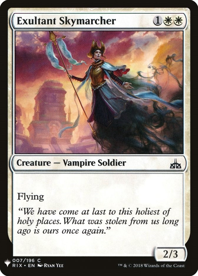 Exultant Skymarcher (7) (The List Reprints)