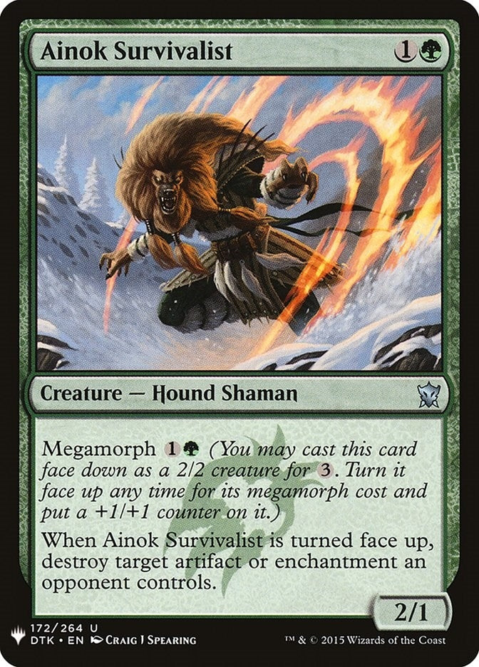 Ainok Survivalist (172) (The List Reprints)