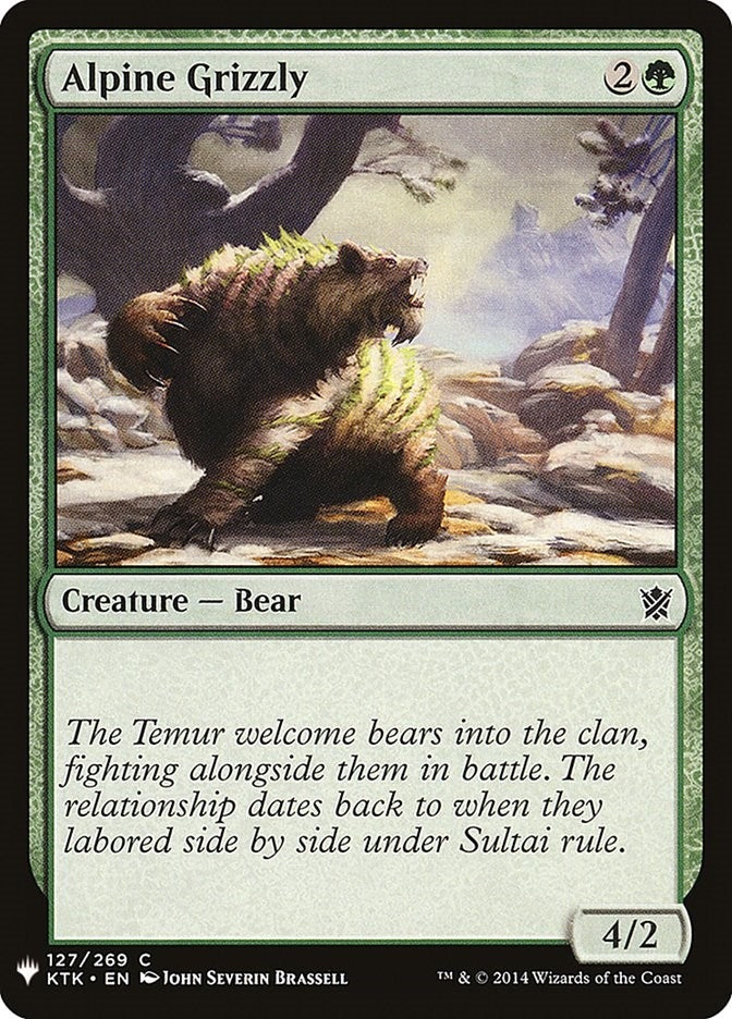 Alpine Grizzly (127) (The List Reprints)