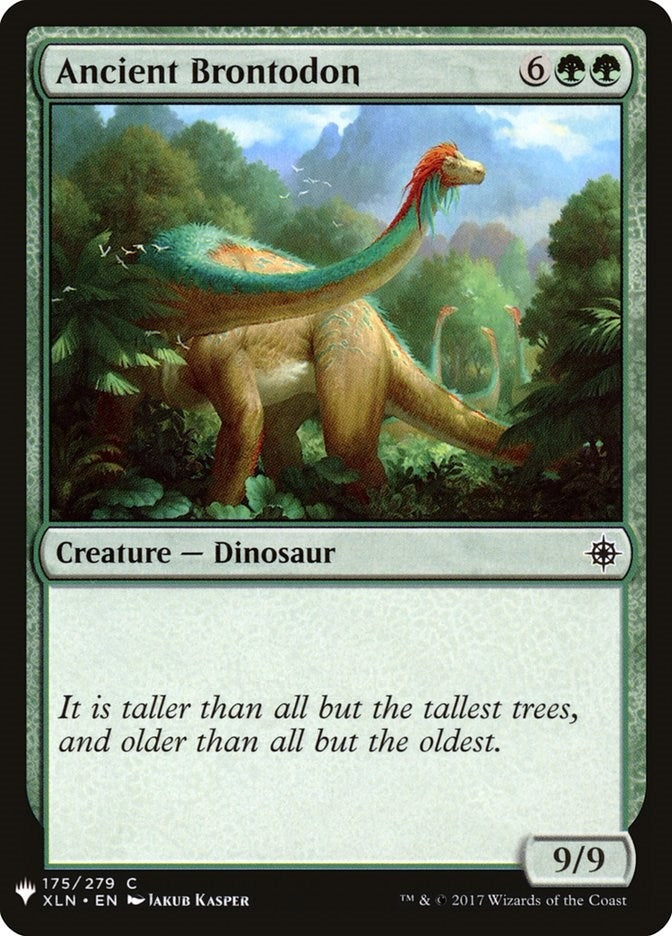 Ancient Brontodon (175) (The List Reprints)