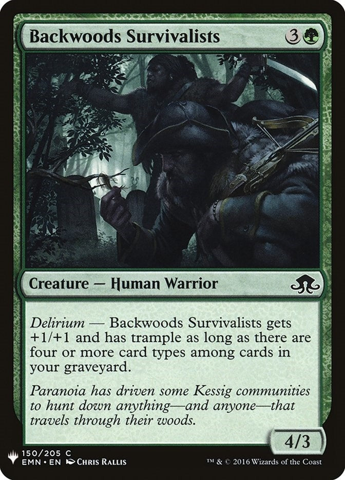 Backwoods Survivalists (150) (The List Reprints)