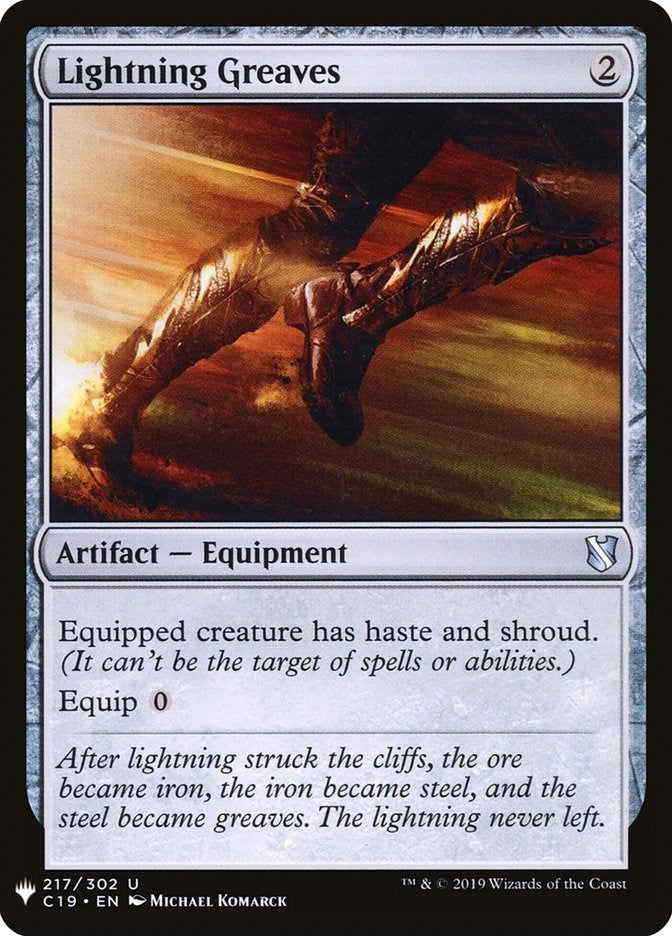 Lightning Greaves (C19) (217) (The List Reprints)
