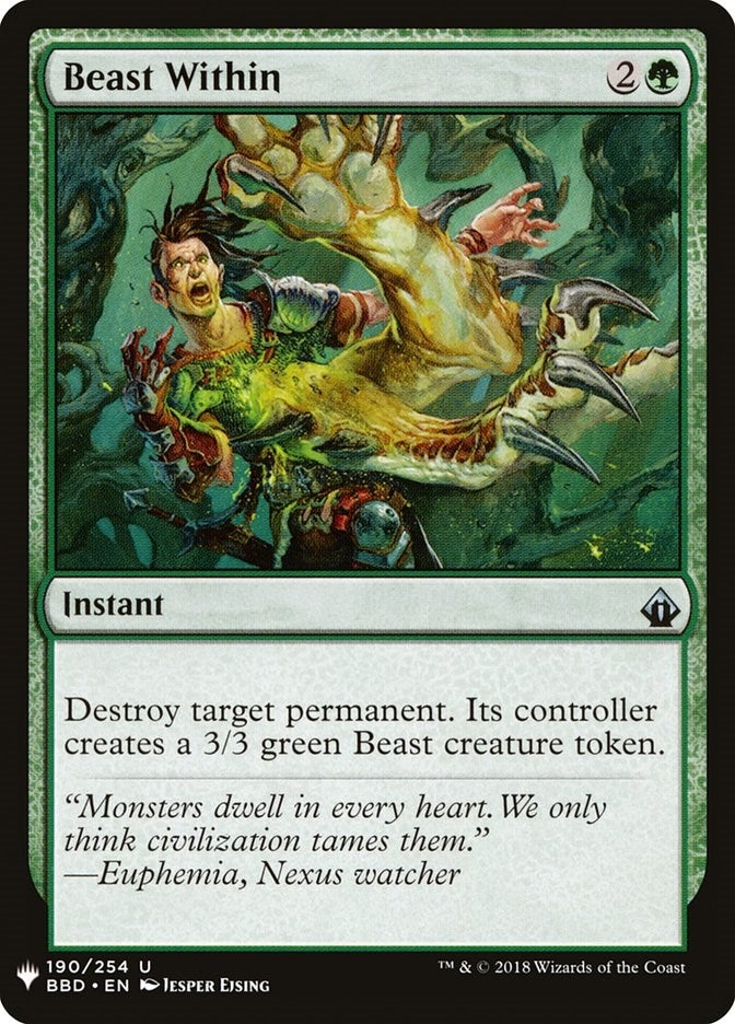 Beast Within (BBD) (190) (The List Reprints)