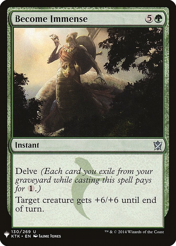 Become Immense (130) (The List Reprints)