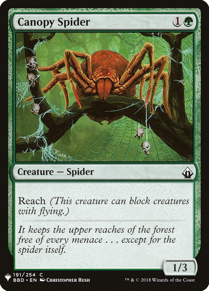 Canopy Spider (191) (The List Reprints)