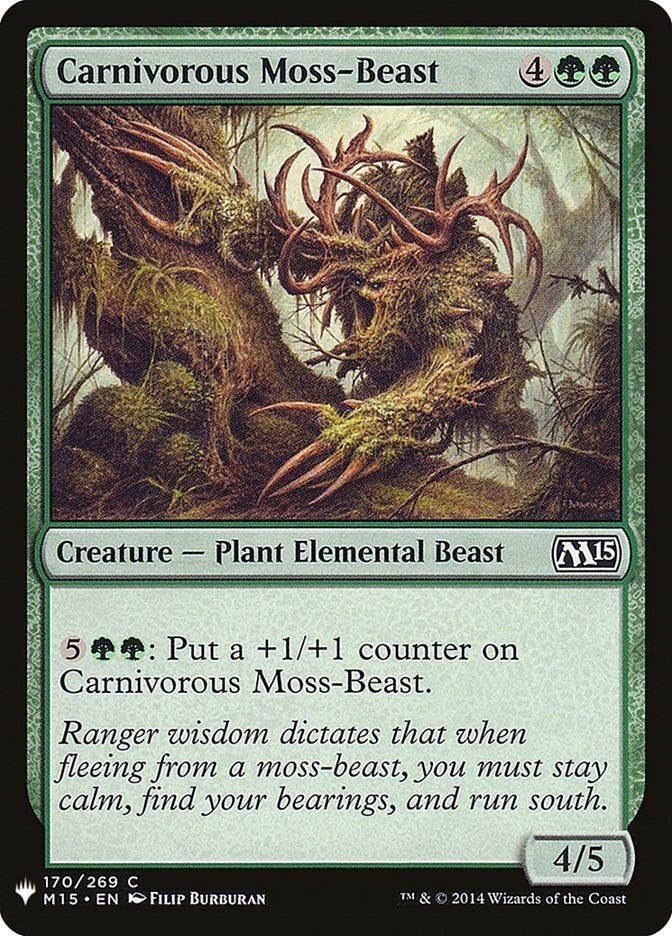 Carnivorous Moss-Beast (170) (The List Reprints)
