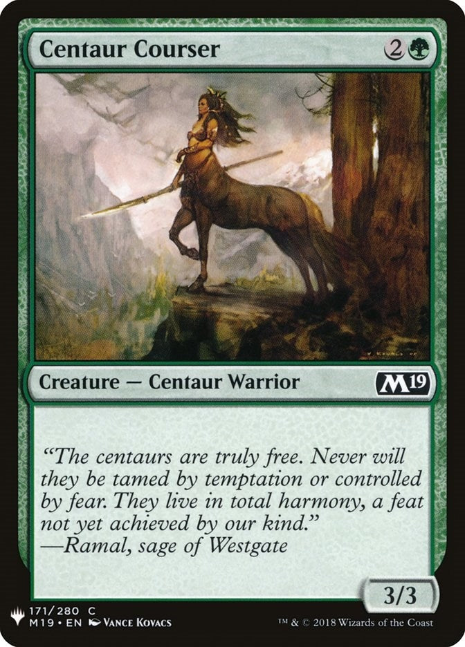 Centaur Courser (171) (The List Reprints)