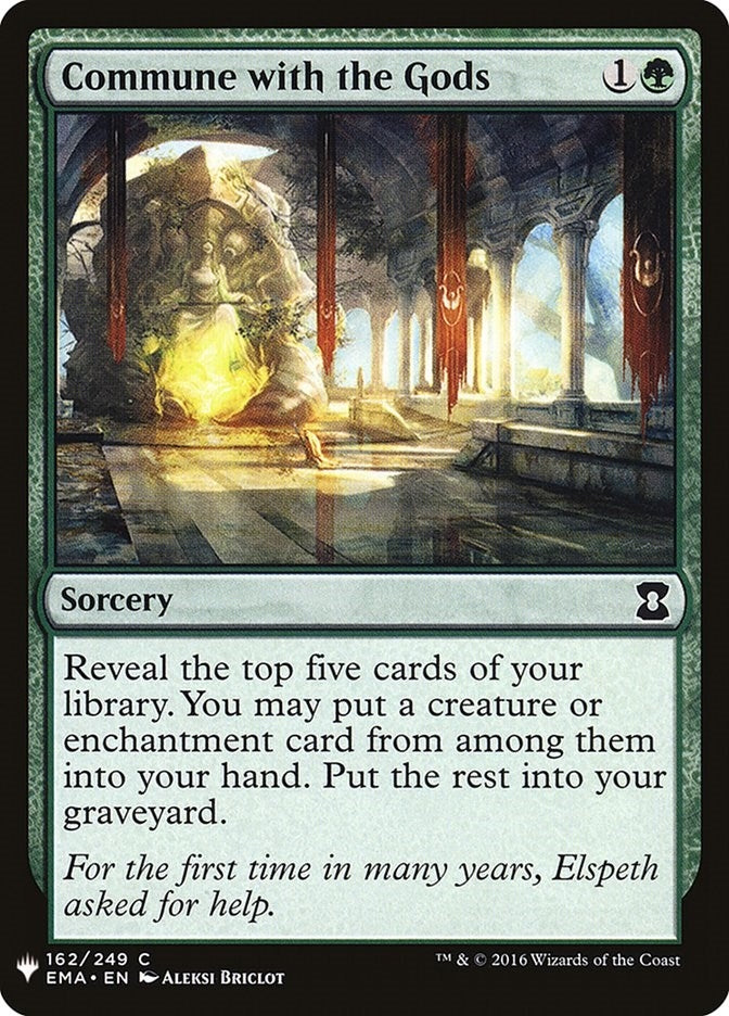 Commune with the Gods (162) (The List Reprints)