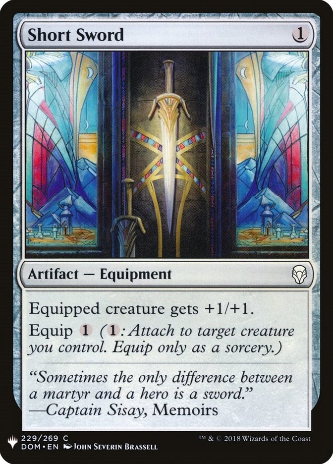 Short Sword (229) (The List Reprints)