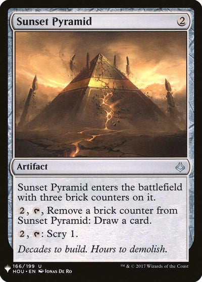 Sunset Pyramid (166) (The List Reprints)