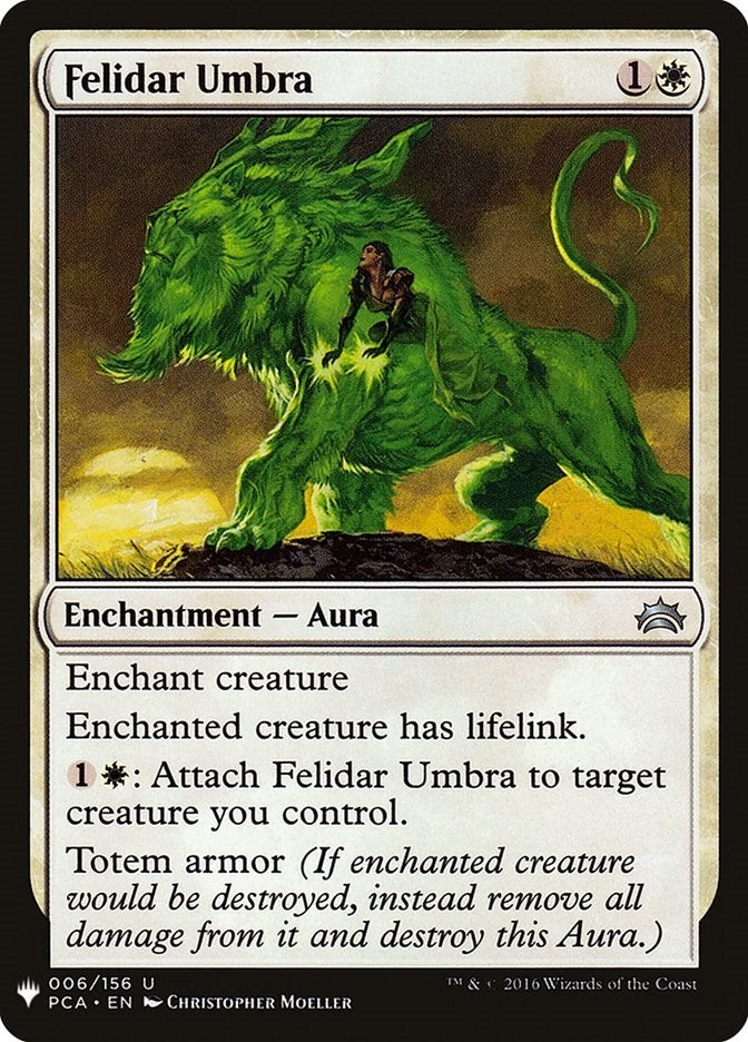 Felidar Umbra (6) (The List Reprints)