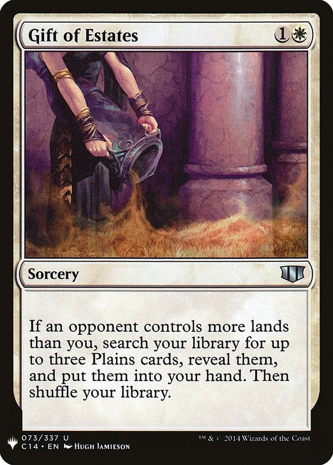 Gift of Estates (73) (The List Reprints)