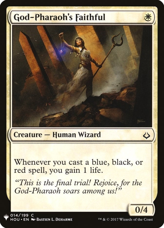 God-Pharaoh's Faithful (14) (The List Reprints)