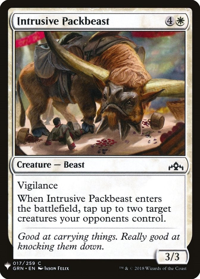 Intrusive Packbeast (17) (The List Reprints)