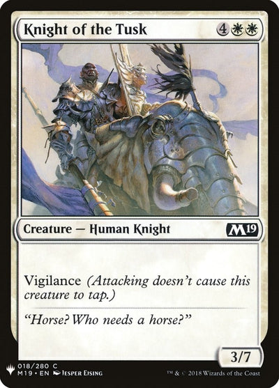Knight of the Tusk (18) (The List Reprints)