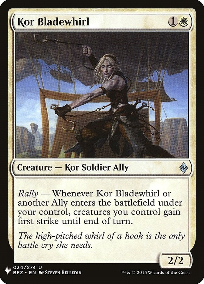 Kor Bladewhirl (34) (The List Reprints)