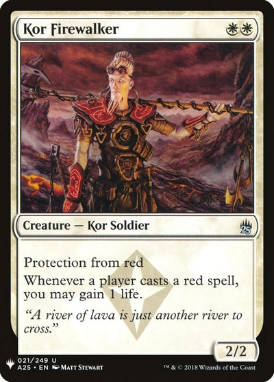 Kor Firewalker (21) (The List Reprints)
