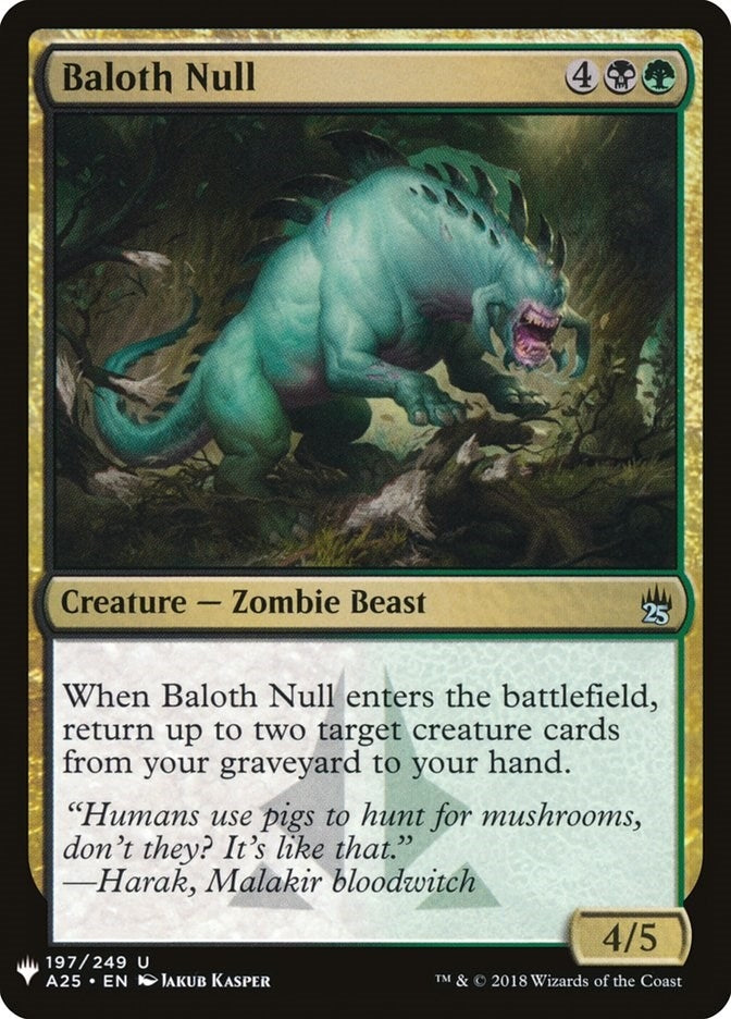 Baloth Null (197) (The List Reprints)