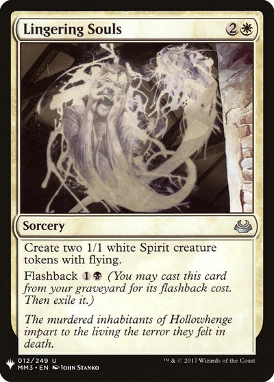 Lingering Souls (12) (The List Reprints)