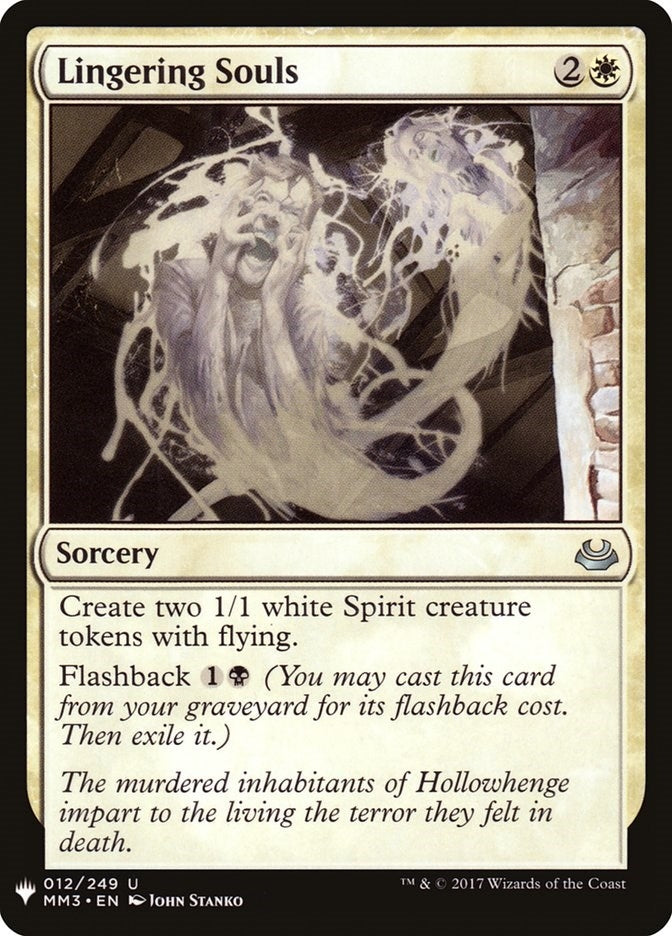 Lingering Souls (12) (The List Reprints)