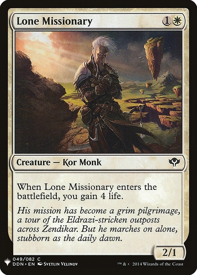 Lone Missionary (49) (The List Reprints)