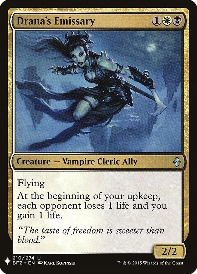 Drana's Emissary (210) (The List Reprints)