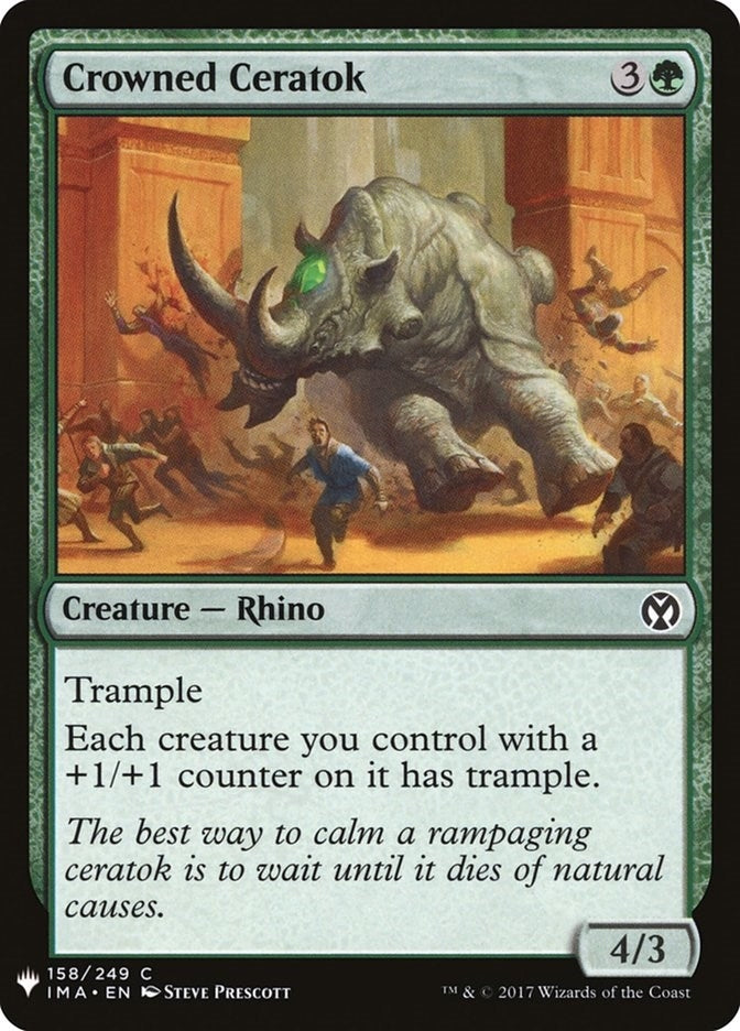 Crowned Ceratok (158) (The List Reprints)