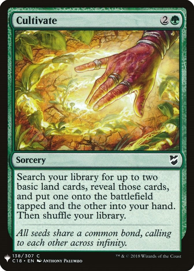 Cultivate (C18) (138) (The List Reprints)