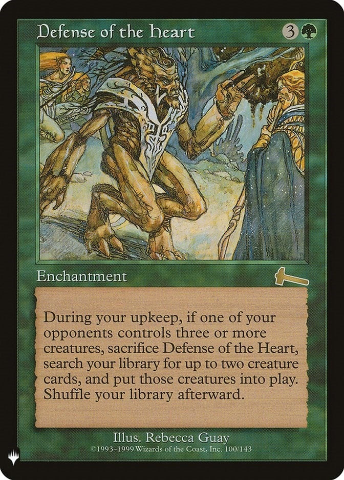 Defense of the Heart (100) (The List Reprints)