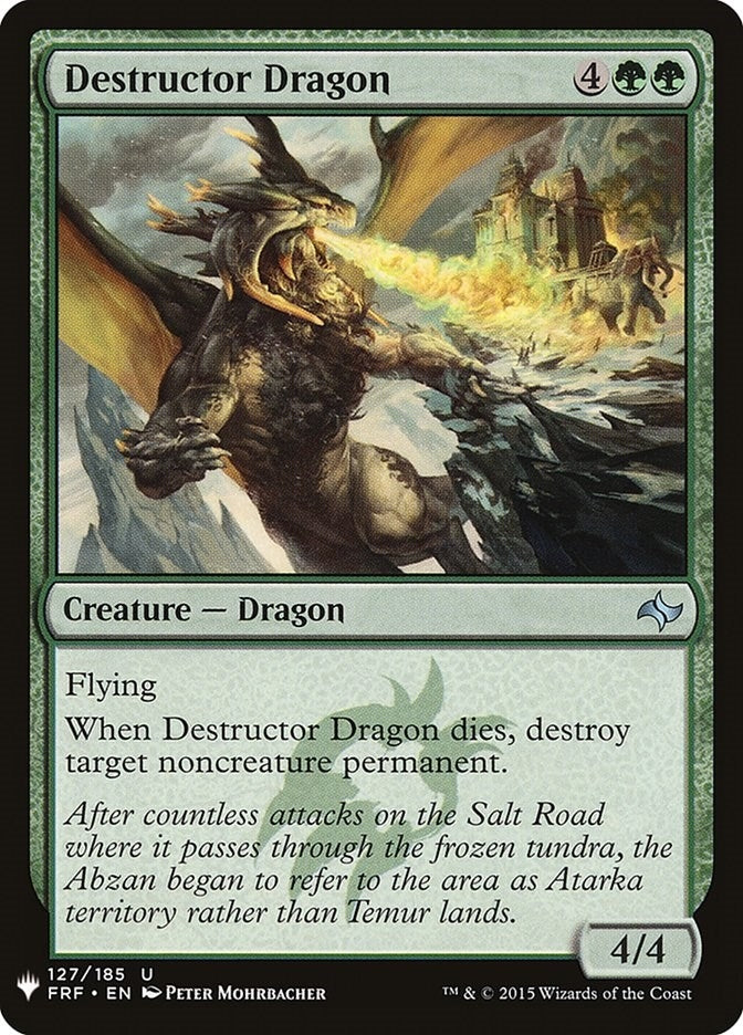 Destructor Dragon (127) (The List Reprints)