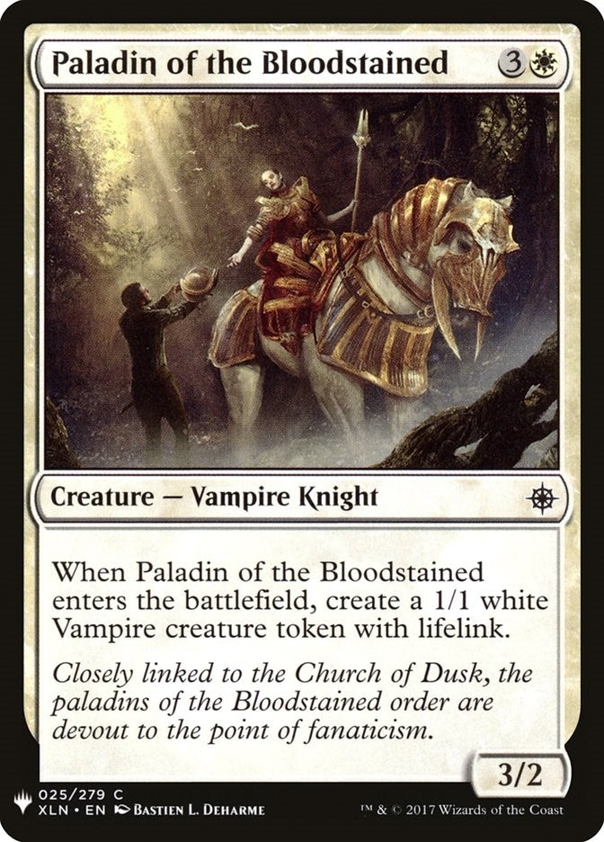 Paladin of the Bloodstained (25) (The List Reprints)