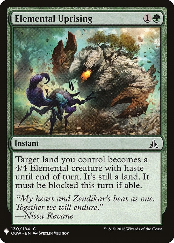 Elemental Uprising (130) (The List Reprints)