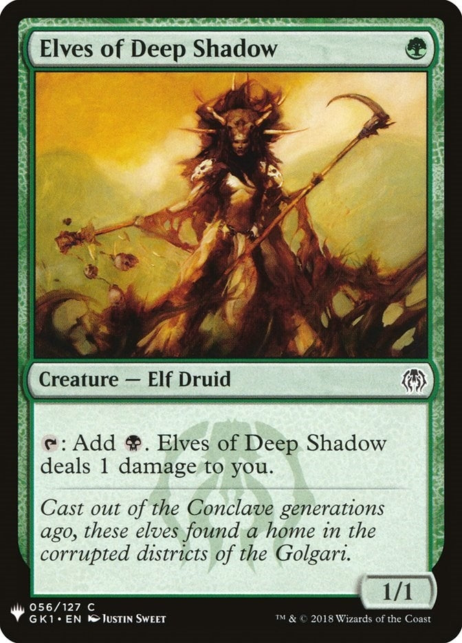 Elves of Deep Shadow (56) (The List Reprints)