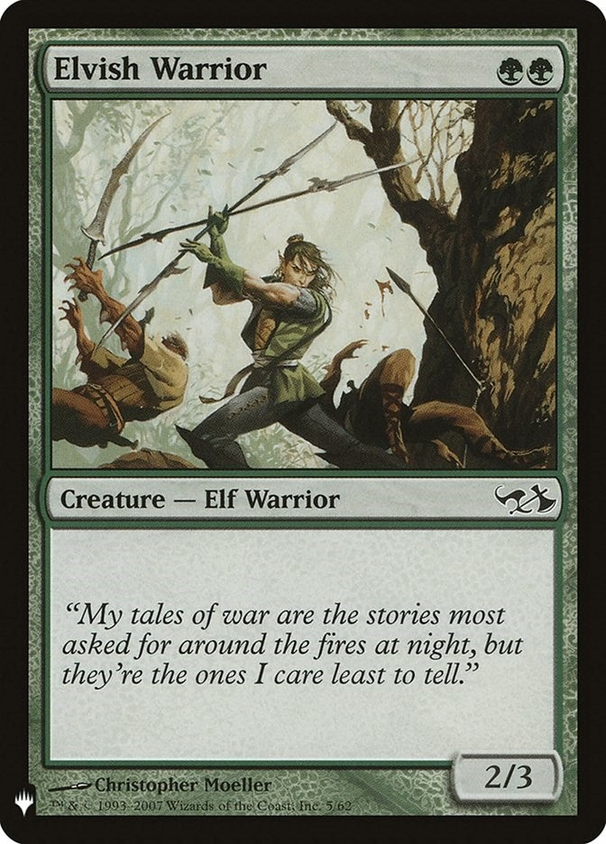 Elvish Warrior (5) (The List Reprints)